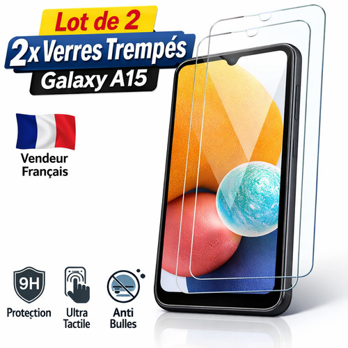 Verre trempé samsung - 2x,