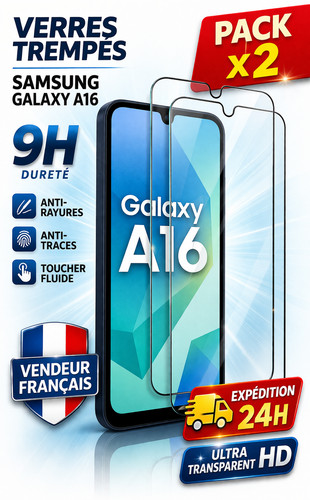 Verre trempé samsung - 2x,
